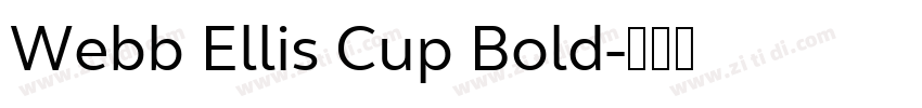 Webb Ellis Cup Bold字体转换